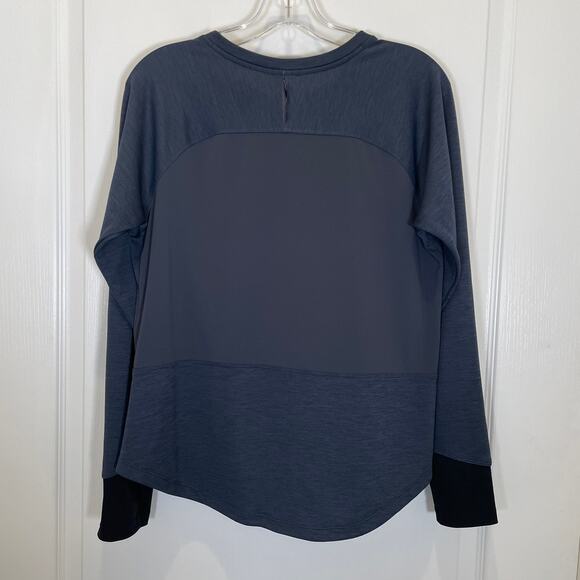 Patagonia Women's Base Layer Top Blue Contrast Cuffs Gorpcore Quick Dry M - Picture 4 of 4
